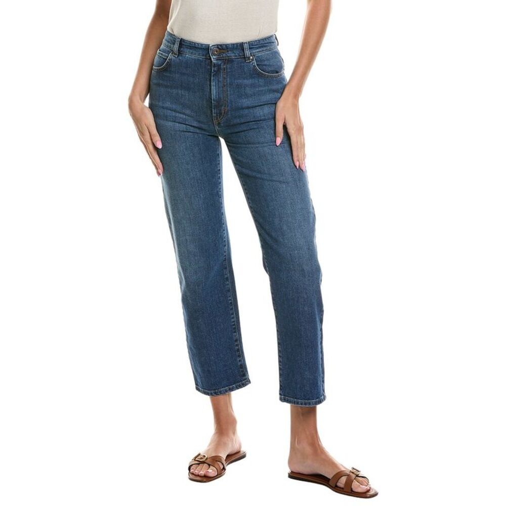 Weekend Max Mara Womens Loris Denim Trouser, Navy